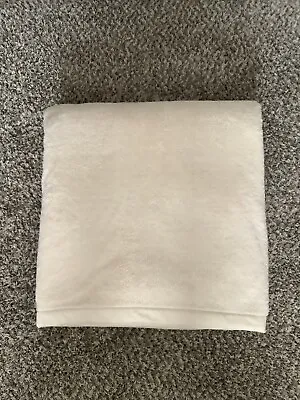 MARTHA STEWART COLLECTION Easy Care Soft Fleece Blanket ~ Ivory ~ King Size • $17.95