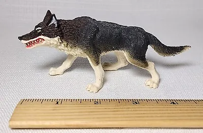 READ Chap Mei Dire Wolf Brown Yellow Eyes Animal Figure Ice Quest Fantasy Toy! • $35