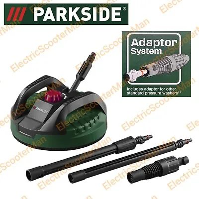 Parkside Patio Surface Cleaner Attachment + Adaptor For Standard Pressure Washer • £44.99