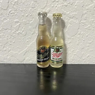 Vintage Collectible Miniature Miller 3” Glass Bottles • $20