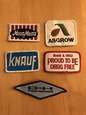 Lot Of Vintage Agricultre/Manufacturing Patch MoorMans Asgrow B H Compounding • $10.99