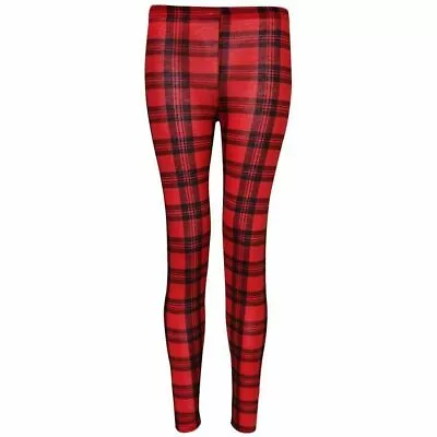 Women Printed Leggings Full Length Stretchy Trouser Casual Pants Plus Size • £6.49