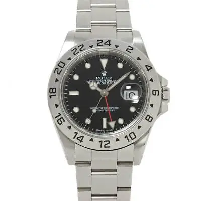 ROLEX Explorer II 16570 Date Serial U Automatic Black Dial Mens Watch 90216931 • $6771.13