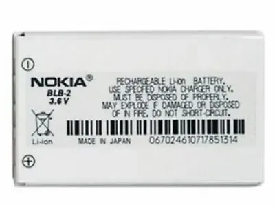 £3.79 • Buy High Quality BLB-2 Battery For Nokia 8210 8310 6510 6590 7650 5210 8850