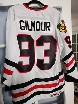 Vintage NHL Doug Gilmour Chicago Blackhawks Hockey Nike Jersey Adult Sz 2XL Rare • $200