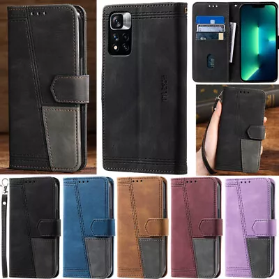 Splice Wallet Leather Flip Case Cover For Xiaomi Redmi 10C A1 Note 9 Note 12 11S • $18.69