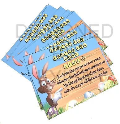 Easter Egg Hunt Clues Basket Games Kids Party Ideas Treats Home Garden • £3.25