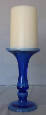 Mikasa Darthmouth Cobalt Blue Glass Candleholder For Both Pillar & Candlesticks • $12