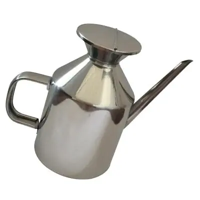 1pc Oil Can Olive Oil Pourer Drizzler Can 375ml Capacity Stainless Steel • £14.02