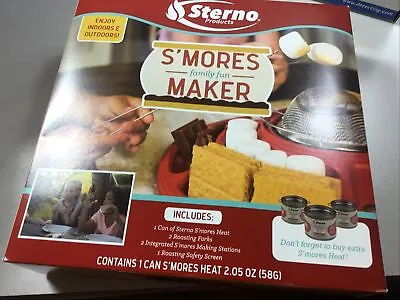 Sterno S'Mores Maker Campfire Camping Kit Indoor Outdoor Includes Forks & Fuel • $23.95