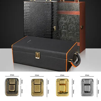 $4.22 • Buy 5Pcs Jewelry Chest Wooden Box Suitcase Case Trunk Toggle Hasp Latch Catch Clasp