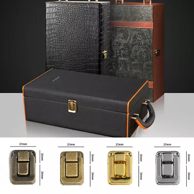 $4.22 • Buy 5Pcs Jewelry Chest Wooden Box Suitcase Case Trunk Toggle Hasp Latch Catch Clasp