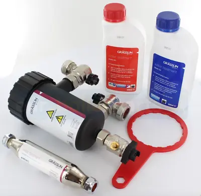 Boiler Magnet Filter Pack With Cleaner Inhibitor And Limescale Treatment NEW • £93