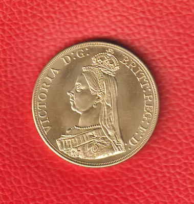 Queen Victoria: 1887 Gold £5.00: Like Original: UK SELLER • £3.75