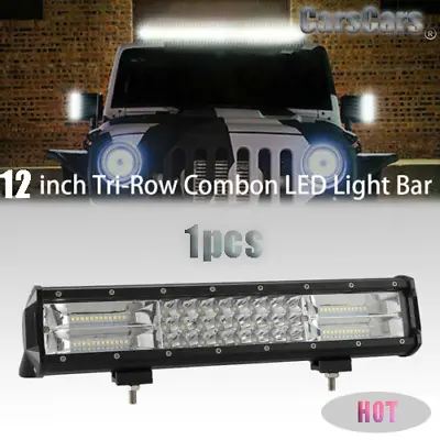 1PC 12  Led Light Bar Dual Row Spot Flood Combo Work Driving LAMP FOR Fork Lift  • $29.99