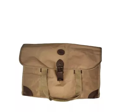 Ralph Lauren Canvas Leather Portfolio Bag Large Vintage Utility Work • $33.95