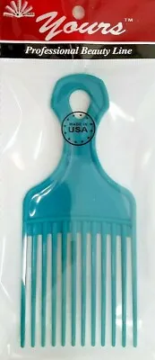 $6.49 • Buy YOURS MADE IN THE USA Aqua 12 Pc Afro Pik Pick Professional Hair Pocket Blowout
