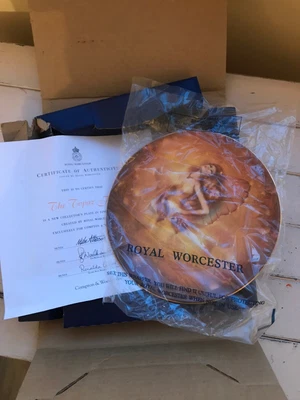 £5 • Buy Royal Worcester The Topaz Fairy Collectors  Plate Compton & Woodhouse 1992