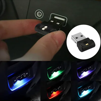 1x LED USB Car Interior Neon Atmosphere Lights Ambient Lamp Bulb Car Accessories • $7.08