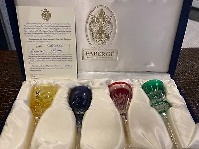 FABERGE Glasses Liqueur Zdorovye Collection With Authenticity Signature • $575