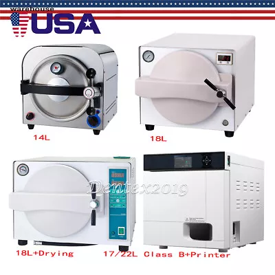 Dental Automatic Autoclave Steam Sterilizer Sterilizition/Class B/Drying/Printer • $469.20