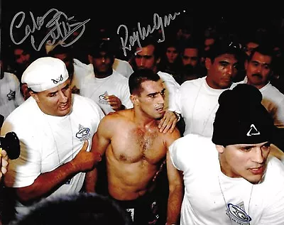 Royler Gracie & Carlos Valente Signed 8x10 Photo Pride 8 2 UFC Picture Autograph • $49.99