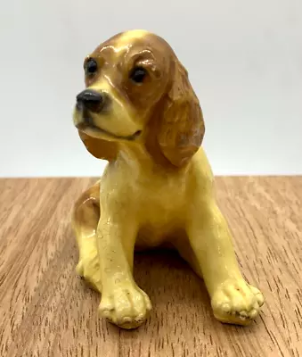 Vintage Midcentury Mortens Studio Sitting Cocker Spaniel Puppy Dog Figurine Read • $12