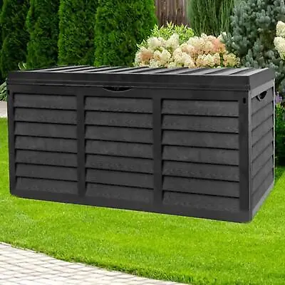 320 Litre Outdoor Storage Box Garden Patio Plastic Chest Lid Container Multibox • £49.95