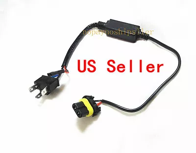 $8.44 • Buy Car Truck H4 HID Relay Harness Motorcycle Wire High Low Bi-Xenon Light BLK-1PC