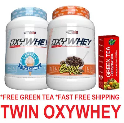 $117.90 • Buy EhpLabs OxyWhey Twin Pack Lean Wellness Protein All Flavours | Oxyshred | Ehp