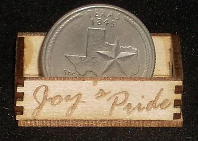 Dollhouse Miniature Joy's Pride Produce Crate 1:12 Texas Farm Store Vegetable • $3