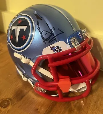 Vince Young Signed Helmet Tennessee Titans NFL PSA COA Custom Bumpers & Visor  • $209.99