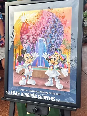2024 Disney Parks Festival Of The Arts Poster Maria Stuckey Retro Epcot Mickey • $79.95