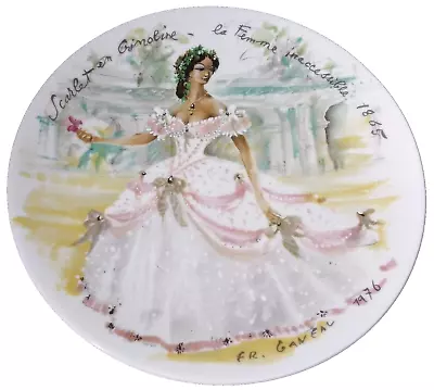 D'Arceau-Limoges Collectible Plate Ltd Ed Vintage 1976 Les Femmes Du Siecle 1865 • $19.13