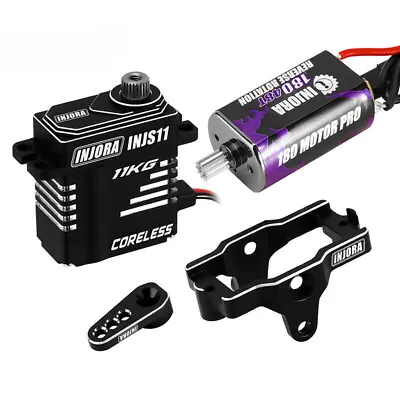 INJORA 180 Brushed Motor 48T Coreless Digital Servo & Mount & Horn For TRX4M  • $58.25