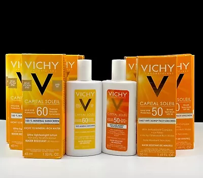 Vichy Capital Soleil Ultra Lightweight Mineral Sunscreen Tinted SPF60 Or SPF50 • $26.95