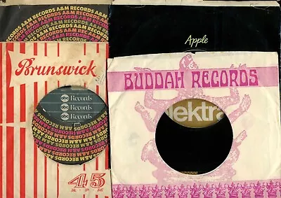 VINTAGE Original Company Sleeves For  7  45 Rpm Vinyl Records / Singles *U PICK* • $1.50