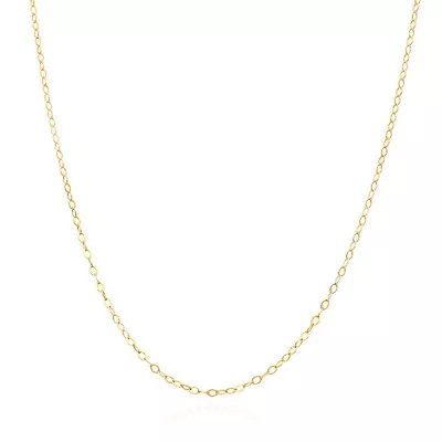Solid 14K Yellow Gold 1.6mm Cable Chain Necklace 14 -22  • $112.07