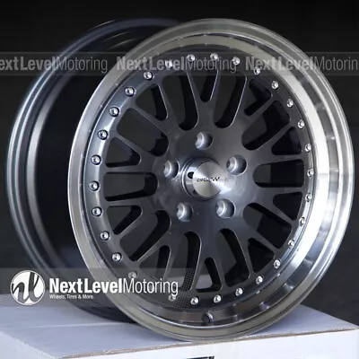 4 Circuit Cp21 17x8 5x114.3 +35 Gun Metal Wheels Fits Honda Civic Accord Rsx Tsx • $539.99