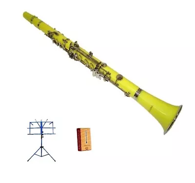 Bb ClarinetCase 11 ReedsStand ~ Black Red Blue Green Yellow White Pink Purple • $109.99