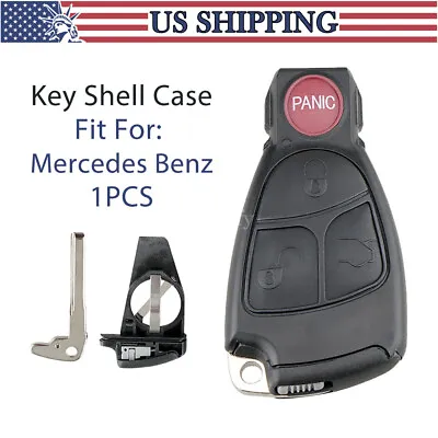 Smart Remote Key Shell Case Fob 3 Button For Mercedes-Benz C E S Class IYZ 3312 • $10.29