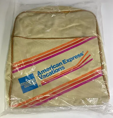 Vintage New American Express Vacations Travel Carry-On Tote Airlines Luggage Bag • $15.99