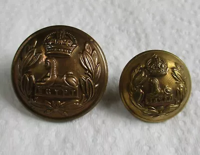 2x British Army: LANCASHIRE FUSILIERS BRASS BUTTONS  (25mm-19mm WW1-WW2 Period) • £6.99