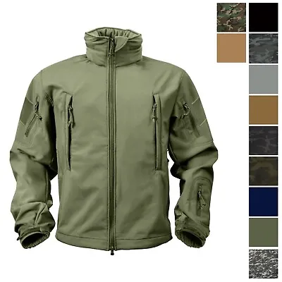 Tactical Soft Shell Waterproof Jacket Fleece Lined Military Army Hooded Coat • $114.99