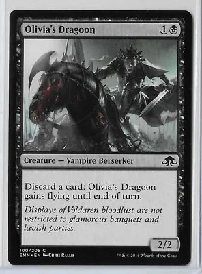 MTG Olivia's Dragoon Eldritch Moon (EMN) Common Magic Card #100/205 Unplayed • $1.49