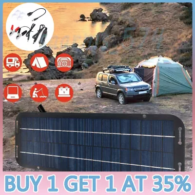 30W Solar Panel Kit Trickle Battery Charger 12V DC For Car Van Caravan Boat • £12.53