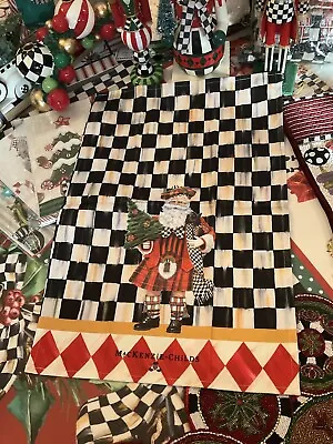 1 NIP Mackenzie-Childs Scottish Santa Courtly Check Dish Towel. • $34