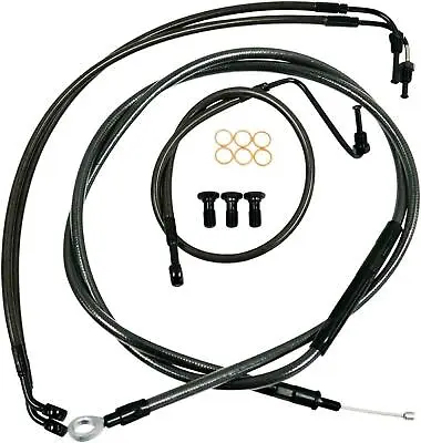 Harley FLHR Cable/Brake Line Kit Beach Bars  LA Chop LA-8011KT-04 Stainless HB • $167.53