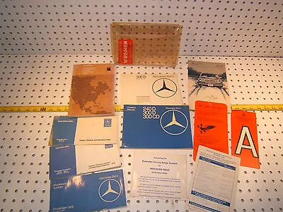 Mercedes W123 79 240D/300D/CD Diesel Owners's OE 1 Set Of 12 Manuals MBZ 1 Pouch • $339