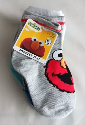 Boy Girl Toddler Sesame Street Character Socks 2T-4T 5 Pair New. • $6.98